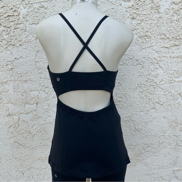 Lululemon Flare Cross Strap Shelf Bra Yoga Athletic Tank Top - Picture 3 of 13